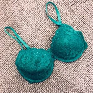 Stunning Forest Green Lace Bra